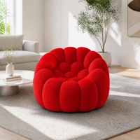 Fauteuil simple moderne design bulle en tissu, fauteuil de relaxation pour salon, mobilier de maison, vente en gros