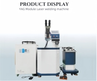 Soudeuse laser 200W Acier inoxydable Titane Réparation de moules métalliques Machine de gravure YAG à main Tête laser Système motorisé