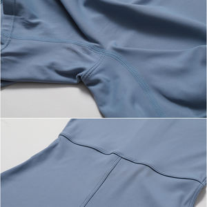 SHINBENE <span class=keywords><strong>Combinaison</strong></span> d'Été à Manches Courtes Zippée pour <span class=keywords><strong>Femme</strong></span>, Short de Danse, Combishort de Yoga, Tenue de Sport Sexy pour la Course - Product Image 6