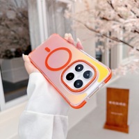 Étui transparent magnétique à changement de couleur dégradé pour Redmi Note 15 Pro+ 5G 13 14 Pro 4G, compatible avec la charge sans fil, antichoc