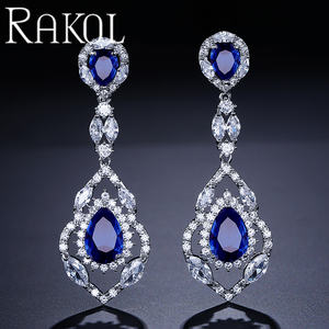 ต่างหูคริสตัลทรงหยดน้ำสำหรับงานแต่งงานของ EP165สำหรับผู้หญิง2023 - Product Image 5