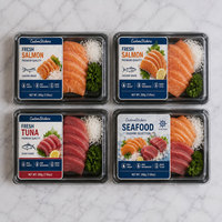 Étiquettes adhésives personnalisées pour emballage de viande et fruits de mer frais, rouleau d'étiquettes imprimées avec logo, pour saumon et thon réfrigérés