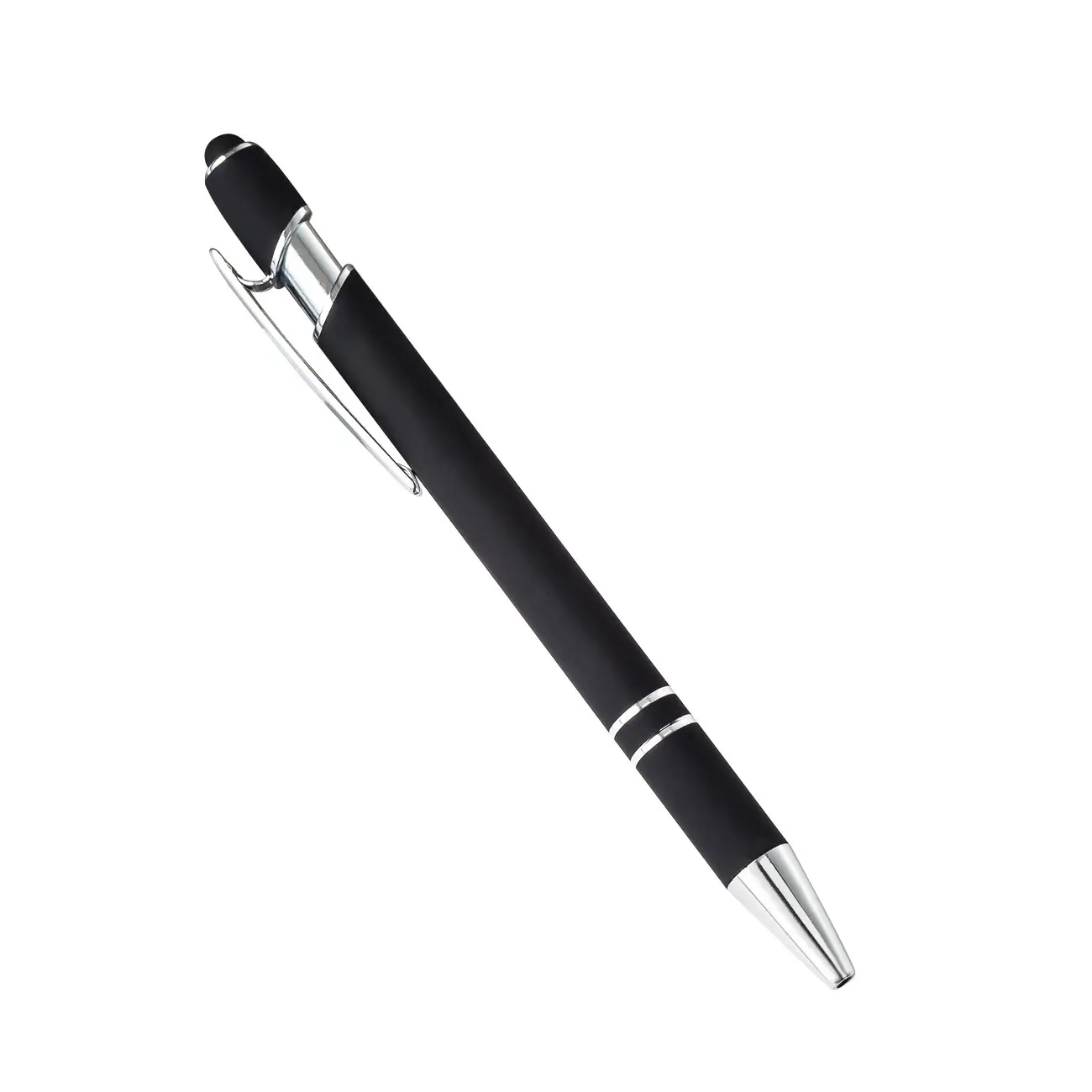 Wholesale Cheap Rubber Coated Metal Touch Screen Stylus Pen High Quality Promotional Ballpoint Pen With Custom Logo