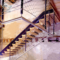 Maille de câble en acier inoxydable haute résistance pour la sécurité des escaliers et la protection des bâtiments commerciaux, des projets architecturaux