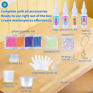 Kit de fabrication de moules en silicone Yicheng pour porte-clés, jouet éducatif sensoriel Montessori créatif, certifié ASTM CPC, nouveaux jouets artisanaux - Product Image 5