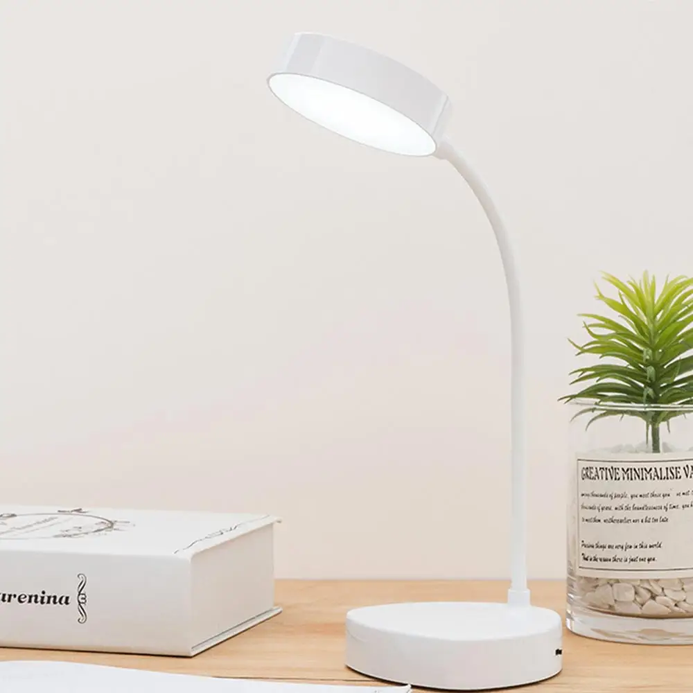 New USB Eye Protection Table Lamp, Rechargeable LED Foldable Learning Reading Small Desk Lamp