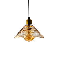 Support de lampe E26 / Suspension en verre réglable en hauteur, homologuée CUL, petite et longue, pour salle à manger/salon, finition noire