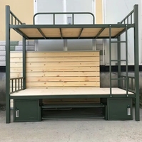 Offre Spéciale : Lits Superposés en Acier Inoxydable à Structure Robuste et Design Traditionnel pour Appartements, Étudiants, Écoles et Dortoirs