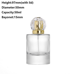 Hình Ảnh Cổ Điển 50Ml Xi Lanh Dày-Soled Tốt Phun Rỗng Trong Suốt Nước Hoa Chai Thủy Tinh Với Tùy Chỉnh Có Nắp Đậy - Product Image 6