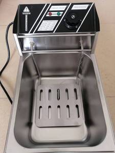 Electric Commercial Counter Top Portable 6L 2500w Stainless Steel Single <strong>Chips</strong> Frier Oil Deep Fat <strong>Fryers</strong> for Restaurant - Product Image 2