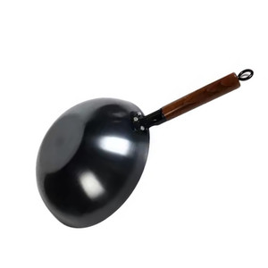 Padella con fondo antiruggine Wok antiruggine di seconda generazione in nitruro di ferro Non patinata per la cucina domestica - Product Image 6
