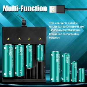Chargeur 18650 3.7V Rechargeable Chargeur de batterie 18650 4 baies Li-ion pour batteries lithium rechargeables 26650 21700 18650 <span class=keywords><strong>10400</strong></span> - Product Image 2