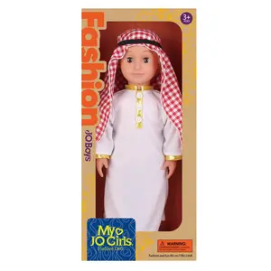 Модная модель, 18 дюймов, Арабская мусульманская виниловая Кукла для мальчиков и девочек, детские игрушки, новорожденный младенец, кукла с GCC