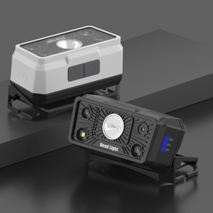 Led Headlight With <b>Sensor</b> Usb Charging <b>Battery</b> Indicator Red White <b>Light</b> Outdoor Portable Strong Beam - Product Image 3
