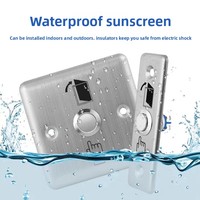 Bouton de sortie tactile DFD infrarouge sans capteur LED NO NC pour porte coupe-feu en verre, bois, métal, contrôle d'accès, bureau, hôtel, sécurité, OEM, CE, RoHS