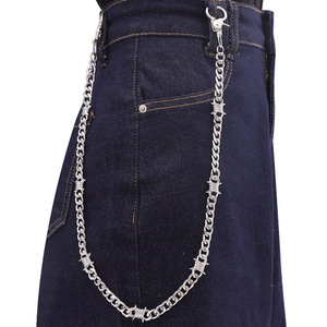 Unisex Zinc Alloy Spike Waist <b>Chain</b> Punk Fashion Accessory Daily Wear - Product Image 1