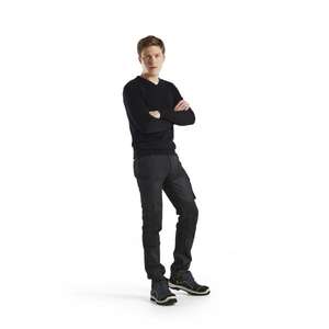 BLAKLADER - 145711478999C150 Pantalones de servicio Denim Stretch Azul marino/Negro-PANTALÓN DE TRABAJO EAN 7330509727904 - Product Image 3