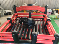 Machine de rodéo gonflable commerciale, taureau mécanique électrique pour les attractions de fêtes et de festivals