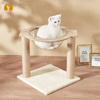 Tour d'arbre à chat durable cadre d'escalade grattoir velours bois sisal peluche-chat griffoir maison dans un emballage en carton