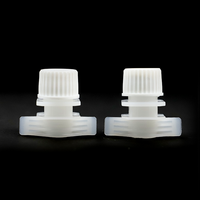 Fermeture de bouteille à vis en plastique, capuchon à bec en étain pour huile de lait avec couvercle en aluminium 10mm 50 pièces