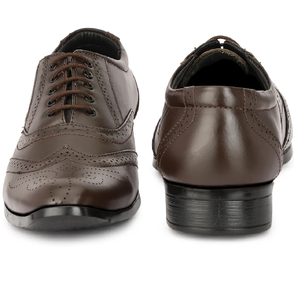 Zapatos Formales Casuales de Cuero Genuino Marrón para Hombre, Ajuste Regular, Cómodos para Oficina, Negocios y Uso Diario - Product Image 1