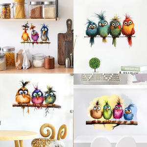 Adesivi Magici con Uccelli per Rami d'Albero, Arte per Soggiorno, Decorazioni Murali <span class=keywords><strong>di</strong></span> Lusso all'Ingrosso - Product Image 1