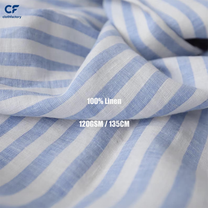 Tissu en lin uni teint à carreaux respirant 120 GSM 135 cm de large, matière douce en lin pur tissé pour vêtements de filles et de garçons et tenues de villégiature - Product Image 2