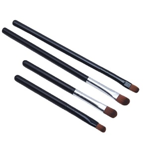 Set de Brochas de Maquillaje para Cejas, Labios y Ojos, Pelo Sintético Plano, Mango de Plástico, 1 cm de Longitud, 552668 - Product Image 1
