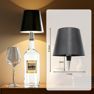Lámpara LED Recargable para Botellas <span class=keywords><strong>de</strong></span> Vino, <span class=keywords><strong>3</strong></span> Colores, Inalámbrica, Lámpara <span class=keywords><strong>de</strong></span> Mesa para Botellas, Control Táctil, Luz Nocturna para Botellas <span class=keywords><strong>de</strong></span> Vino, Larga Duración - Product Image 4