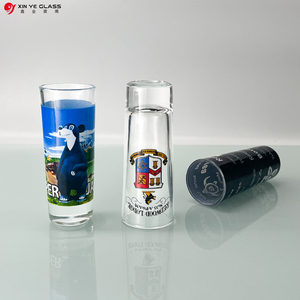Đồ Uống Ngắn Giá Rẻ Thiết Kế Sáng Tạo 2Oz Cốc Rượu Thiết Kế Logo In Trong Suốt Để Đựng Rượu Ly Bắn Bóng Cao - Product Image 6