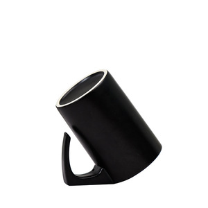 Creative Inverted <b>Ceramic</b> Mug White And Black Solid Color Gift Office Water <b>Cup</b> Coffee Milk <b>Cup</b> Advertising Logo Customizable - Product Image 4