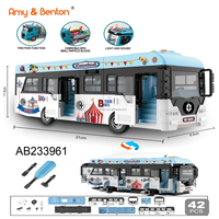 Jouet de bus scolaire populaire, éducation intelligente, jouet de bricolage pour enfants, jouet en plastique, camion touristique à double étage, voiture, Offre Spéciale