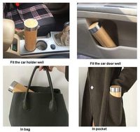 Tasse à thé isotherme en bambou avec infuseur sous vide, thermos et gourde à Double paroi en acier inoxydable, contenant isolé sous vide, pour le café