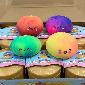 Cross-Border Viral Hit Rainbow Steamed Bun Stress-Relief Squishy Slow-Rebound Realistic Rubber Blind Box Toy - Product Image 1