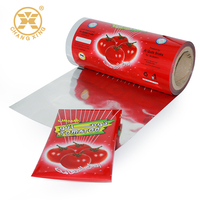Stock de rouleaux de plastique de qualité alimentaire, sachet d'emballage, rouleau de film plastique transparent, adapté aux bonbons, aux noix et aux aliments