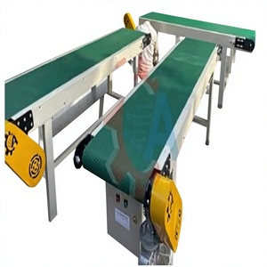 Nueva cinta transportadora plana de PVC de alta calidad, estructura de acero suave, velocidad ajustable, mejor precio, fabricante indio, goma lisa - Product Image 1