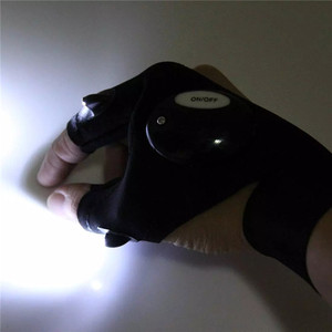 Multipurpose <strong>LED</strong> Light <strong>Finger</strong> Glove <strong>Flashlight</strong> Tools Waterproof Outdoor Gear Rescue Half <strong>Fingers</strong> Night Fishing Gloves - Product Image 6