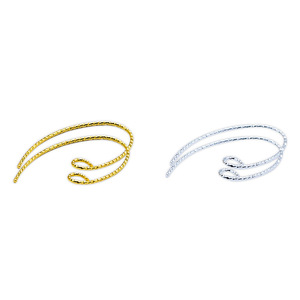 <b>Chain</b> Ear Hooks Gold Silver Plated <b>Copper</b> For Earring Making Jewelry Findings - Product Image 2