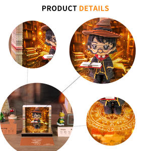 Tarjeta de Notas 3D con Diseño de Personaje Mago, Grabada y Desprendible, con Retroiluminación LED, Plataforma de Matriz Mágica, Diseño de Fantasía, Arte en Papel - Product Image 6