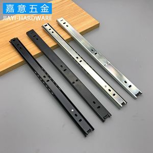 Huanmei <b>Drawer</b> <b>Slides</b> 27mm Wide Two Section Cold Rolled Steel Furniture <b>Drawer</b> Guides Modern Design - Product Image 1
