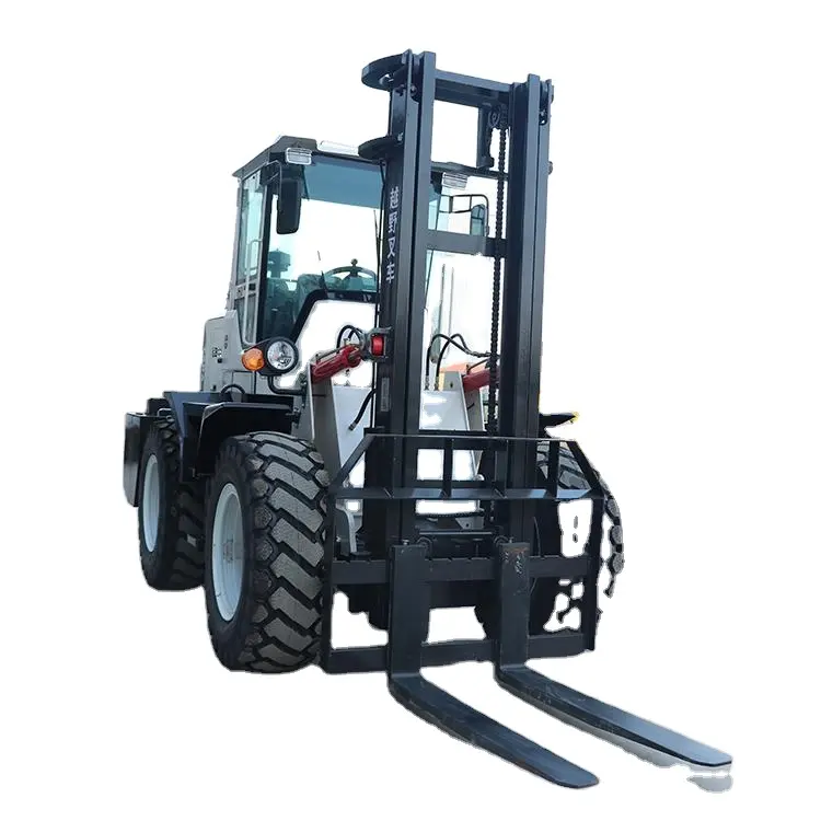 Ucuz kaba ağır tüm arazi tipi Forklift 4X4