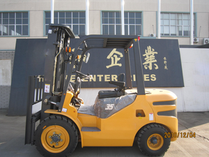 Chariot élévateur diesel multi-outils 3,5 tonnes HH35Z avec accessoires - Mât à deux étages, pneus pneumatiques pour l'empilage et le serrage - Product Image 3