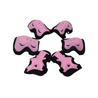 JIESEN Ensemble de protections flexibles en plastique pour genoux et coudes, protection avancée pour enfants, patinage à roulettes, vélo