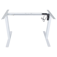 Bureau assis-debout électrique à hauteur réglable à moteur unique, pliable, ergonomique, moderne, personnalisé par le fabricant Hetium, pour le bureau et la maison