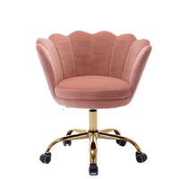 Chaise vanité légère pour salon et chambre à coucher, fauteuil de bureau de loisir moderne à roulettes