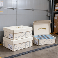 Boîte en carton ondulé personnalisée de qualité supérieure pour l'expédition en gros de t-shirts, emballage cadeau à assembler