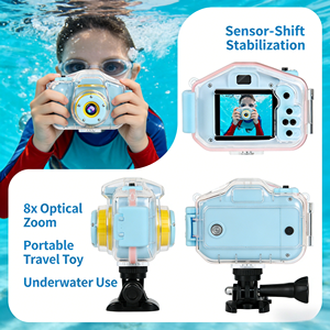 Cámara Sumergible para Niños, Sensor HD, Zoom Óptico, Portátil, Juguete de Viaje, Regalo de Cumpleaños para Niños y Niñas - Product Image 6