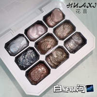 Palette de gel dégradé 9 couleurs OEM ODM à haute saturation avec éponge pour transfert adhésif et motifs micro-sculptés
