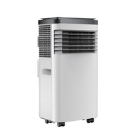 Climatiseur portable domestique à fréquence fixe, électrique, écoénergétique, 8000 BTU, refroidissement et chauffage, R32, en plastique, avec télécommande