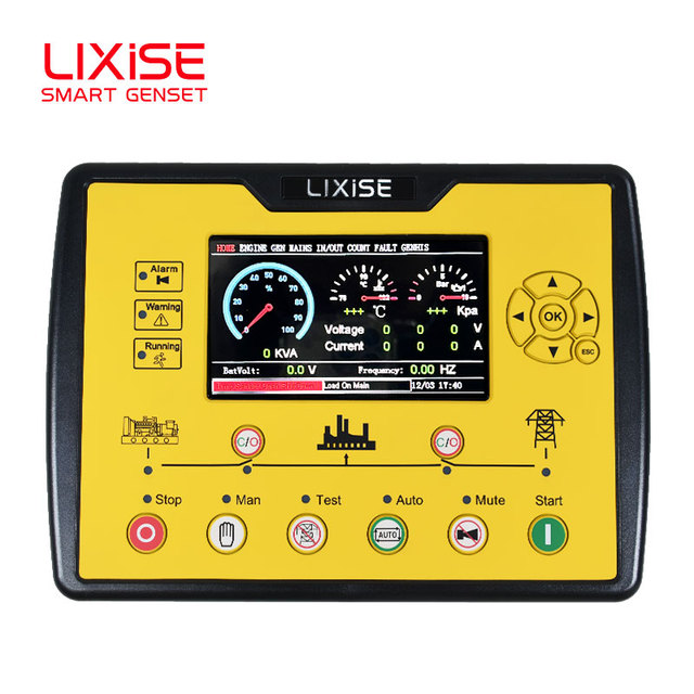 LIXiSE New Controller AIG6520 Color LCD Screen Control Unit Bluetooth Connect Phone APP Generator Start Module